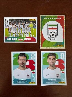 Panini FIFA 2026 World Cup Iran National Team Stickers